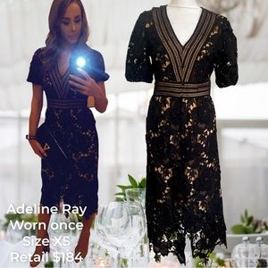 Adelyn Rae
Button Front V-Neck Illusion Lace Short